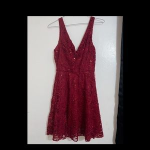 Beautiful Bailey blue dress, red with sequences